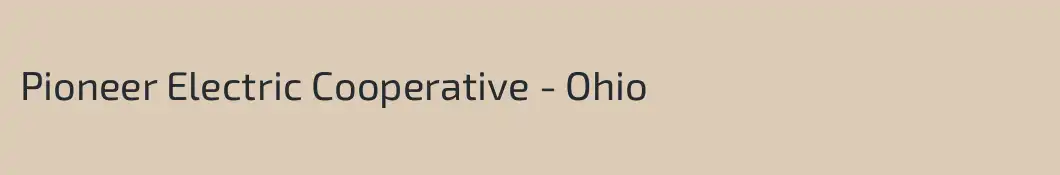 Pioneer Electric Cooperative - Ohio